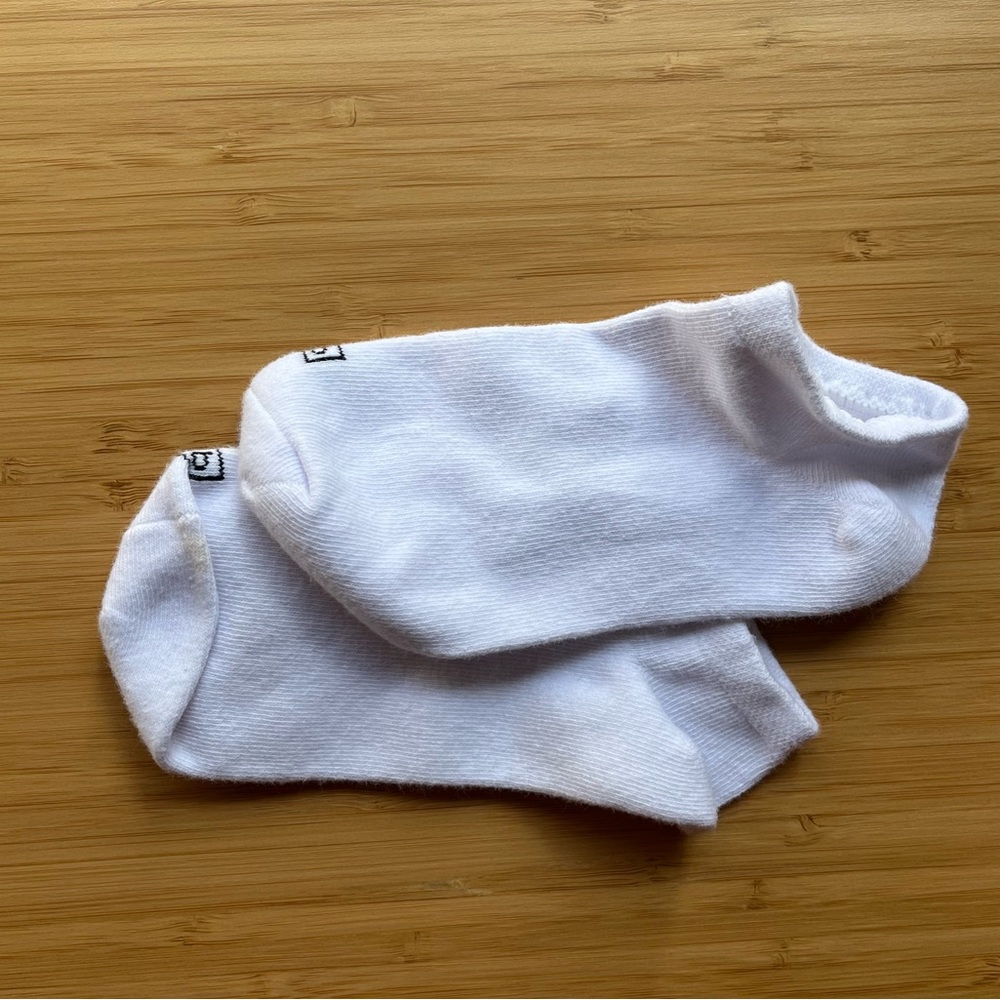 KB White Ankle Socks